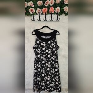 Clientele Classic Floral Y2K Stretch Mini Dress